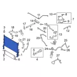 LK4Z8005D - Cooling System: Radiator for Ford: Transit-150, Transit-250, Transit-350, Transit-350 HD Image