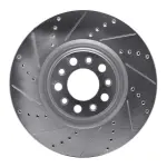 63116012L - : DFC Brake Rotor - Drilled and Slotted - Silver for DYNAMIC FRICTION Image