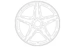 21240119007X23 - Suspension: Wheel for Mercedes-Benz Image