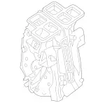 2468307900 - : Housing, Air Conditioner for Mercedes-Benz: B Electric Drive, B250e, CLA250, GLA250 Image