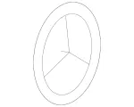 2307580058 - Trunk Lid: Mercedes Star for Mercedes-Benz: SL500, SL55 AMG, SL550, SL600, SL63 AMG, SL65 AMG Image