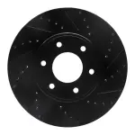 63347069R - : DFC Brake Rotor - Drilled and Slotted - Black for DYNAMIC FRICTION Image