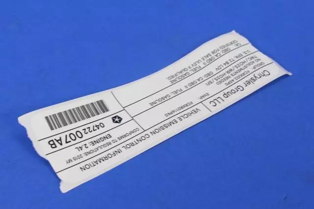 Veci Label Label - Mopar (4722007AB)