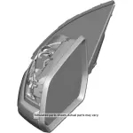 84299250 - : Black Driver Side Door Mirror without Cover for GM Image