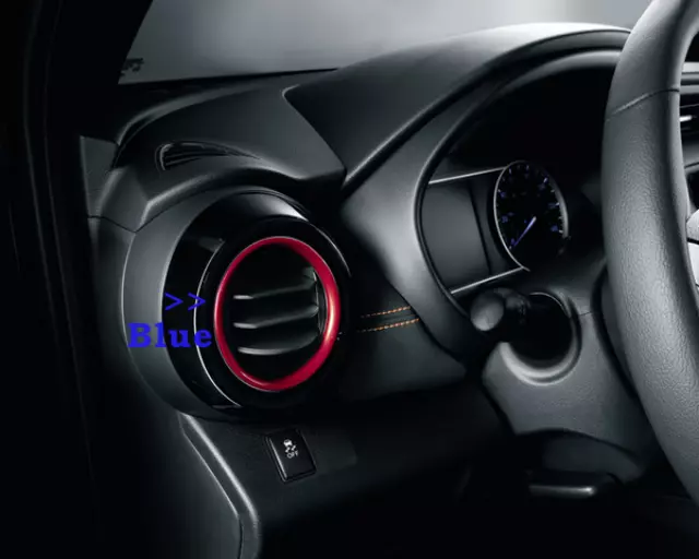 Interior Trim, Air Vent Rings, Blue - Nissan (T99G3-5RL0C)