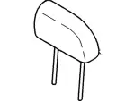 9T1Z99611A08A - Body: Headrest for Ford: Transit Connect Image