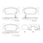 P30104N - : PRIME Ceramic Brake Pad Set for Brembo Image