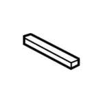 HC3Z17724A - Body: Insert Panel Seal Strip for Ford: F-250 Super Duty, F-350 Super Duty, F-450 Super Duty Image