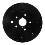 63313022L - : DFC Brake Rotor - Drilled and Slotted - Black for DYNAMIC FRICTION Image