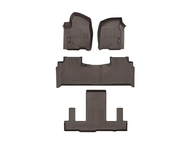 471632123 - Accessories: Front &amp; Rear &amp; Rear Cocoa FloorLiner™ DigitalFit® for WeatherTech Image