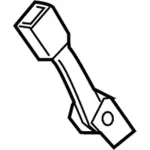 AL1Z7860044AD - Electrical: Outer Buckle for Ford: Expedition | Lincoln: Navigator Image