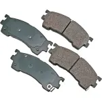 ACT637 - Brake: Akebono ProACT Ultra Premium Ceramic Disc Brake Pad Kit for AKEBONO Image