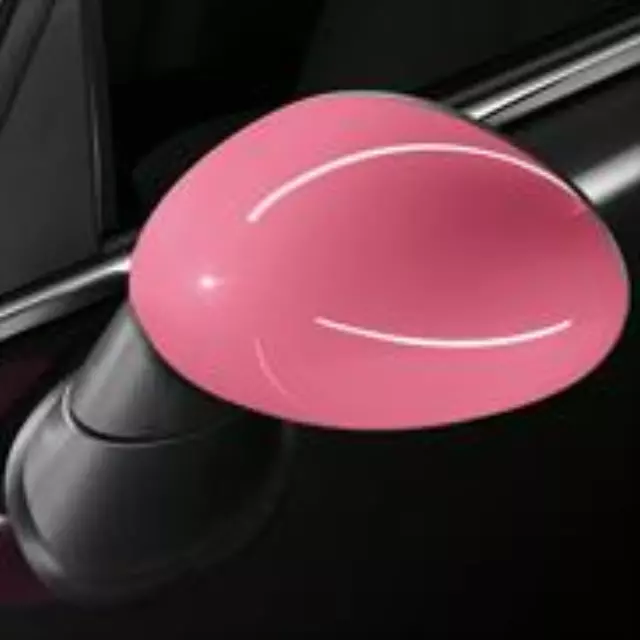 51162179761 - Exterior: Pink Mirror Cap - Powerfold Right for Mini: Cooper, Cooper Countryman, Cooper Paceman Image