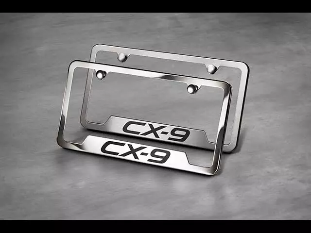 83N12A - Exterior: License Plate Frame - Brushed With Cx-9 Logo for Mazda: CX-9 Image