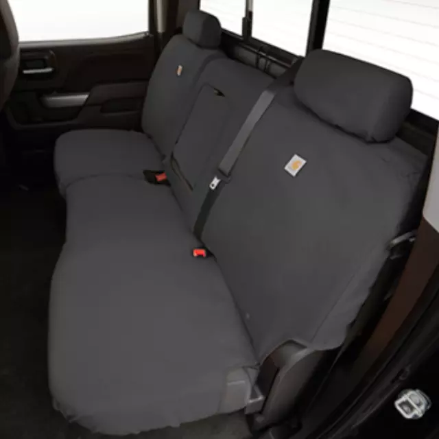 84277444 - : Cover Carhartt Rear Split-bench Seat for Chevrolet: Silverado 2500 HD, Silverado 3500 HD, Suburban, Tahoe | GMC: Sierra 1500, Sierra 2500 HD, Sierra 3500 HD, Yukon, Yukon XL Image