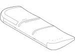 8C3Z25632A22C - Body: Seat Cushion Pad for Ford: F-250 Super Duty, F-350 Super Duty, F-450 Super Duty Image