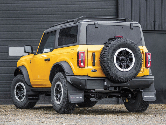 VM2DZ16A550BB - : 2021-2024 Ford Bronco - Splash Guards - Rear Pair - Bronco Text Logo for Ford: Bronco Image