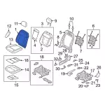 LB3Z2164417CA - Body: 2020 Ford Ranger - Seat Back Cover for Ford: Ranger Image