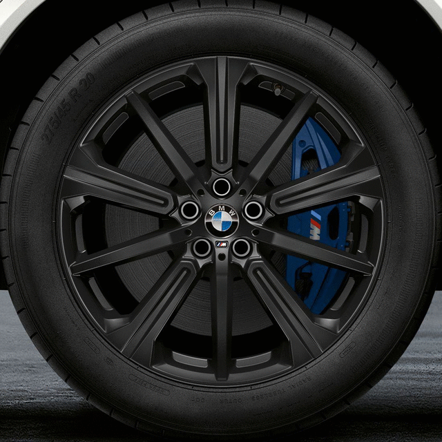 G05 X5, G06 X6 M Performance 22" Star Spoke Style 749M Matte Black Summer Wheel/Tire Set - BMW (36-11-2-459-621)