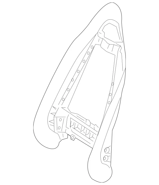 17191100069778 - Body: Seat Back Frame for Mercedes-Benz Image