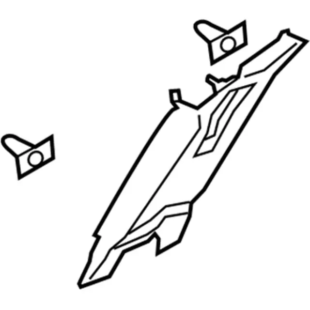 HS7Z5424356AB - Body: Upper Center Pillar Trim for Ford: Fusion, Police Responder Hybrid, SSV Plug-In Hybrid Image