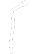 2316390194 - Hardtop: Water Drain for Mercedes-Benz Image