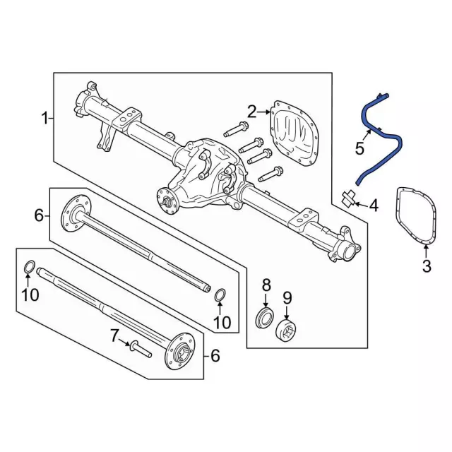 ML3Z4A058E - Suspension: Vent Hose for Ford: F-150 Image