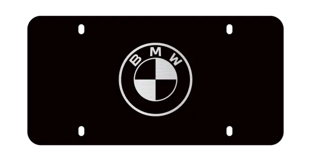 82125B4DBE3 - Exterior: Roundel Marque Plate, Stainless Steel for BMW: 230i, 330i, 430i, 430i Gran Coupe, 530i, 740i, 840i, 840i Gran Coupe, M2, M240i, M3, M340i, M4, M440i Gran Coupe, M5, M8, X1, X2, X3, X4, X5, X6, X7, Z4 Image