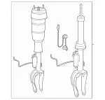 1663200300 - : Air Suspension Strut for Mercedes-Benz Image