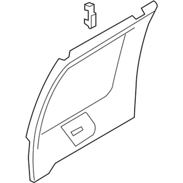 3C2Z1642411AAB - Body: Window Trim for Ford: E-150, E-250, E-350 Super Duty Image