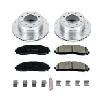 K6407 - : Z23 Daily Driver Carbon-Fiber Ceramic Brake Pad and Drilled &amp; Slotted Rotor Kit for PowerStop Image