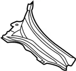 66862CG00A - Body: Cowl Grille for INFINITI: FX35, FX45 Image image