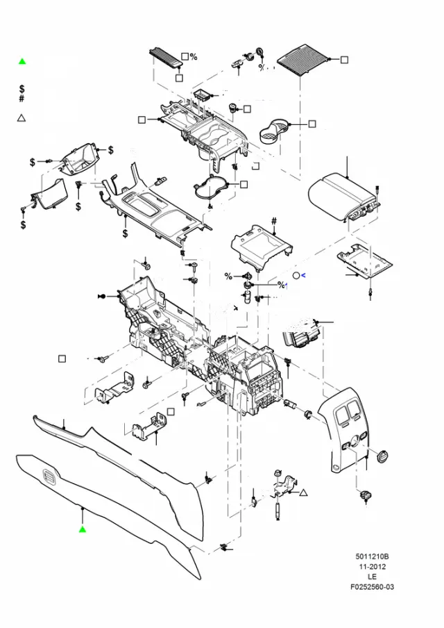 CA5Z54045B34A - Body: Console Bracket for Ford Image
