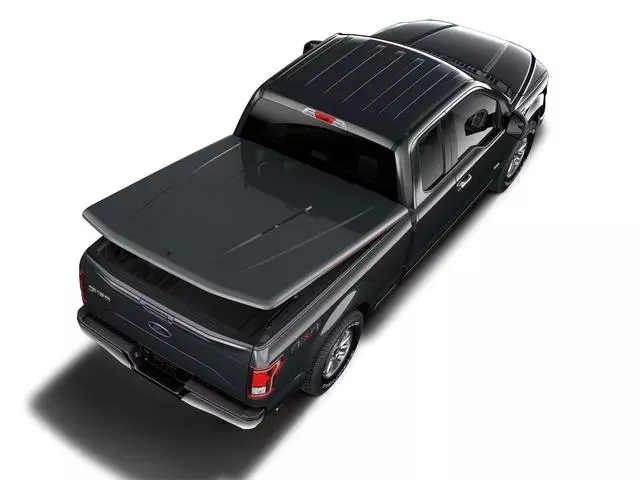 VFL3Z99501A42AF - : Tonneau Cover, Hard Painted By UnderCover, 6.5 Bed, Guard Metallic for Ford: F-150 Image