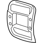 5L5Z1004302GAB - Body: Center Bezel for Ford: Ranger Image