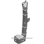 23317170 - : Rear Passenger Side Door Window Channel Rear Retainer for GM Image