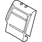 8A8Z7466800D - Body: Seat Back Pad for Ford: Flex Image