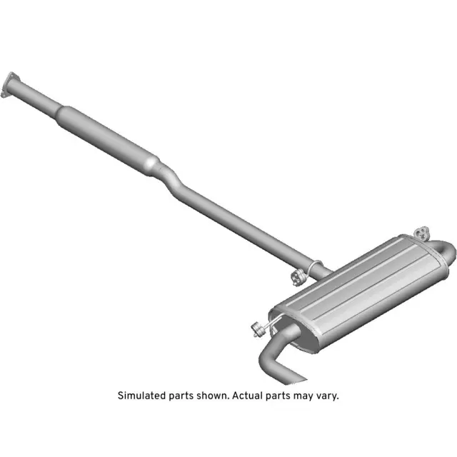 15286603 - : Part# 15286603 Exhaust Muffler Assembly for Chevrolet: Equinox | Pontiac: Torrent Image