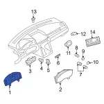 7G1Z10849E - Body: Cluster Assembly for Ford: Five Hundred Image