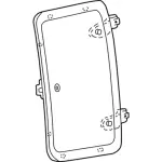 F85Z1829700CAA - Body: Door Glass for Ford: F-150, F-150 Heritage, F-250 Image