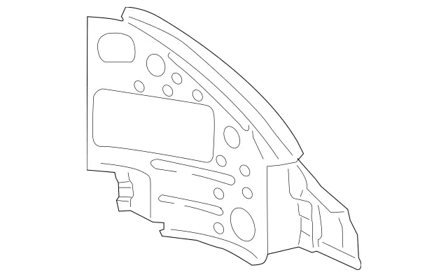 2306301216 - Rear End: Reinforcement for Mercedes-Benz: SL500, SL55 AMG, SL550, SL600, SL63 AMG, SL65 AMG Image image
