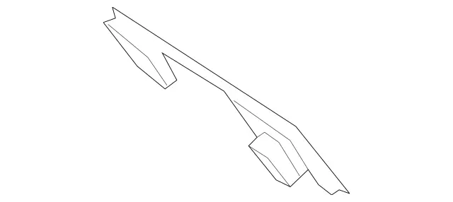 1666260098 - Front-End Assembly, Front Panel: Seal, Cover Panel for Mercedes-Benz: GL350, GL450, GL550, GL63 AMG, GLE43 AMG, GLE450 AMG, GLE63 AMG, GLE63 AMG S, GLS350d, GLS450, GLS550, GLS63 AMG, ML63 AMG Image image