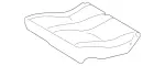 16392025467E74 - Body: Seat Cover for Mercedes-Benz Image
