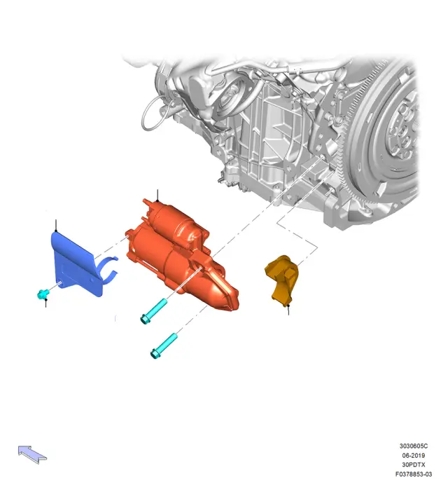 L1MZ11002B - Electrical: Starter for Ford Image