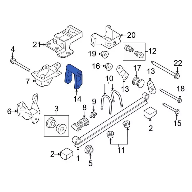 KK3Z5776B - : Leaf Spring Shackle for Ford: Transit-150, Transit-250, Transit-350, Transit-350 HD Image