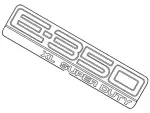 9C2Z1542528GA - Body: Nameplate for Ford: E-350 Super Duty Image