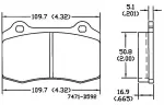 13054061 - Brake: Disc Brake Pad Set for OmniParts Image
