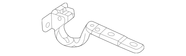 1677402201 - Rear-End Door: Hinge for Mercedes-Benz: GLE350, GLE450e, GLE580, GLS450, GLS580, GLS63 AMG, Maybach GLS600 Image image