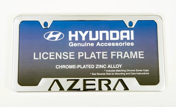 40231929 - Exterior: License Plate Frame - Chrome for Hyundai Image