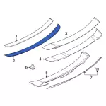 PR3Z6344210BA - Body: Spoiler for Ford: Mustang Image